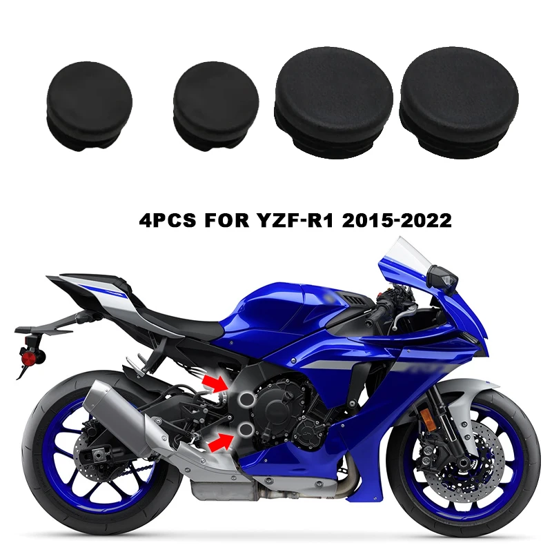 For Yamaha YZF R1 YZF-R1 YZFR1 2015-2022 2019 2020 2021 Frame Hole Cover Caps Plug Frame R1M 2016-2018 Motorcycle