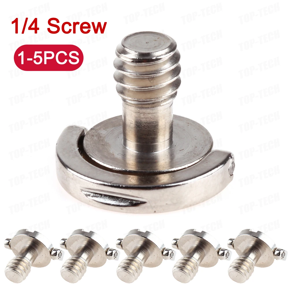 Переходник с D-образным кольцом 1/4, винтовой переходник с быстроразъемной пластиной для DSLR SLR, штатива, монопода, камеры