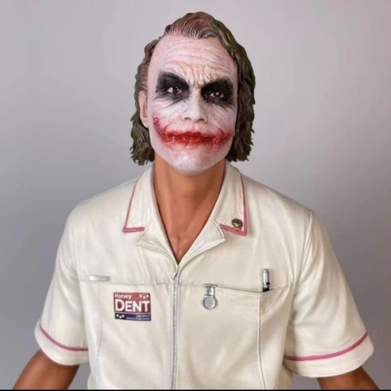 

Новый Dc Heath Ledger Униформа медсестры Джокер Фигурка 54 см Серия Орнамент ручной работы Gk Статуя из смолы Игрушка в подарок Джокер Модель стоячей сцены