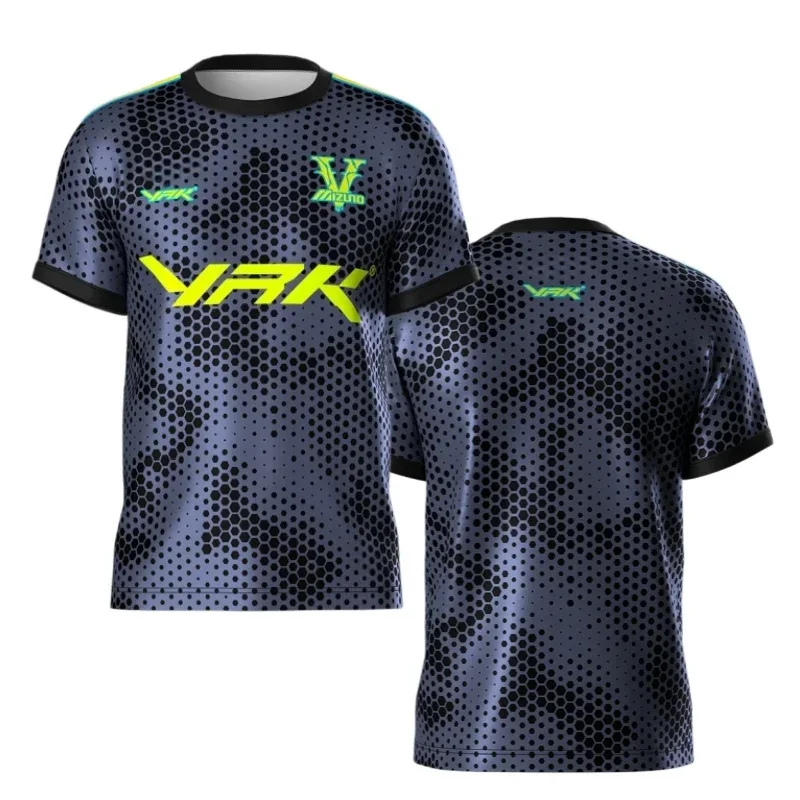 2026 New 3D Printed Casual Training Round Neck Short Sleeved Comfortable Quick Drying Adult and Child Parent-child Outfit