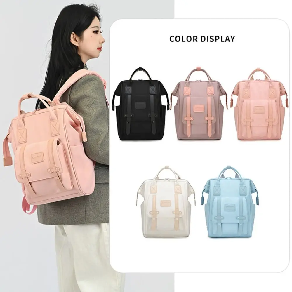 Practical Large Capacity Baby Diaper Bags Waterproof Multi-Compartment Mom Backpack Lightweight Schoolbag for Travel