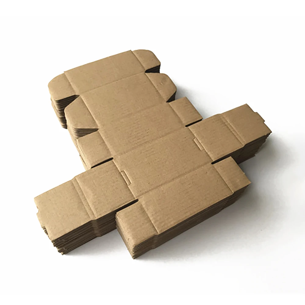 20Pcs DIY Handmade Soap Cardboard Box Thick Corrugated Paper Packaging Mailer Box Brown Carton Gift Small Wrapping Box