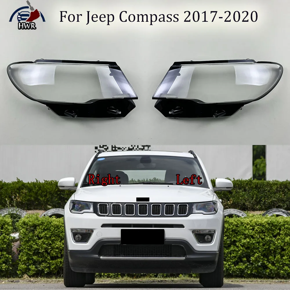 

Headlamp Cover Transparent Lamp Shade Shell Lens Plexiglass Replace Original Lampshade For Jeep Compass 2017 2018 2019 2020