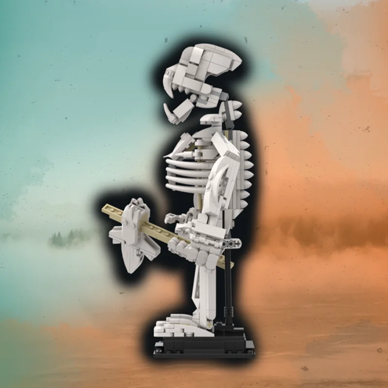 433 قطعة MOC الأحفوري ما قبل التاريخ كونغ الهيكل العظمي لتقوم بها بنفسك نموذج اللبنات ألعاب عيد ميلاد هدية #3