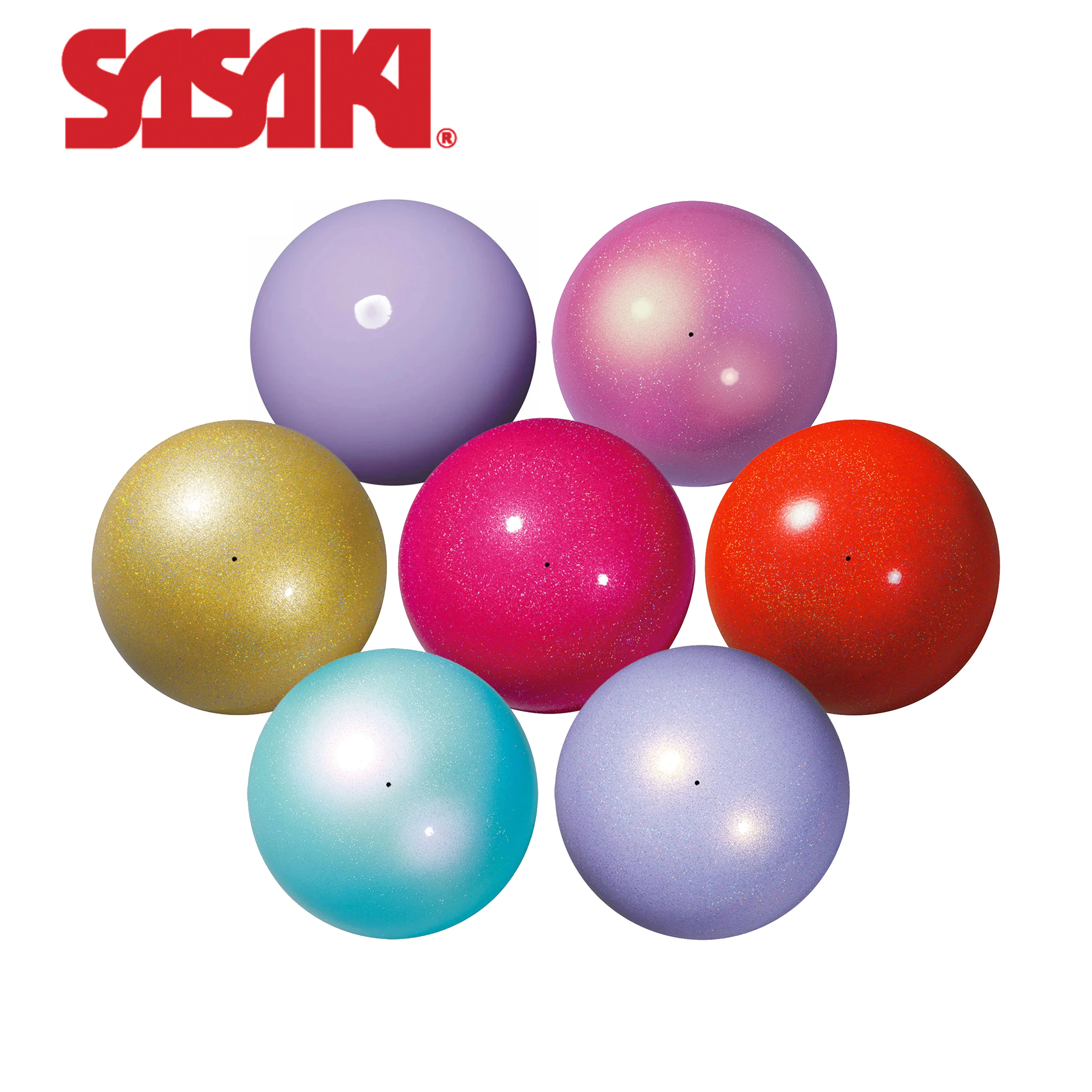 SASAKI 17cm Rhythmische Gymnastikball Übungsball für Stabilität Hochelastisches Turngerät Trainingsausrüstung Original