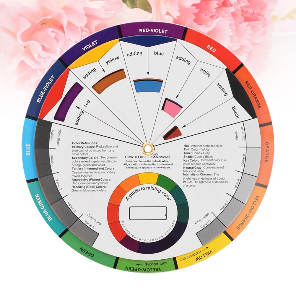 

1Pcs Tattoo Mini Pigment Tool Beginner Friendly Color Card Professional Standard Wheel for Harmonious Combinations