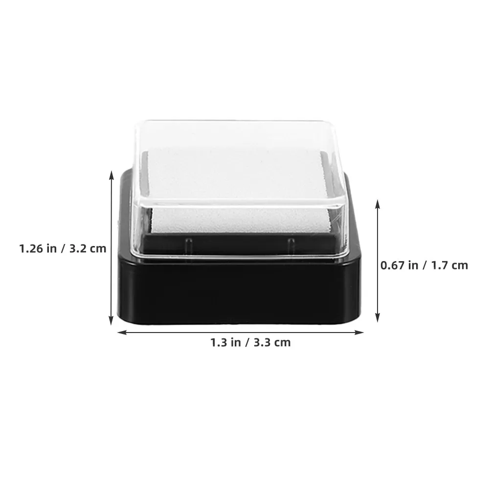 6 Almohadillas de Tinta Vacías para Manualidades con Sellos, Almohadilla de Tinta Lavable Portátil para Scrapbooking, Grabado y Pintura