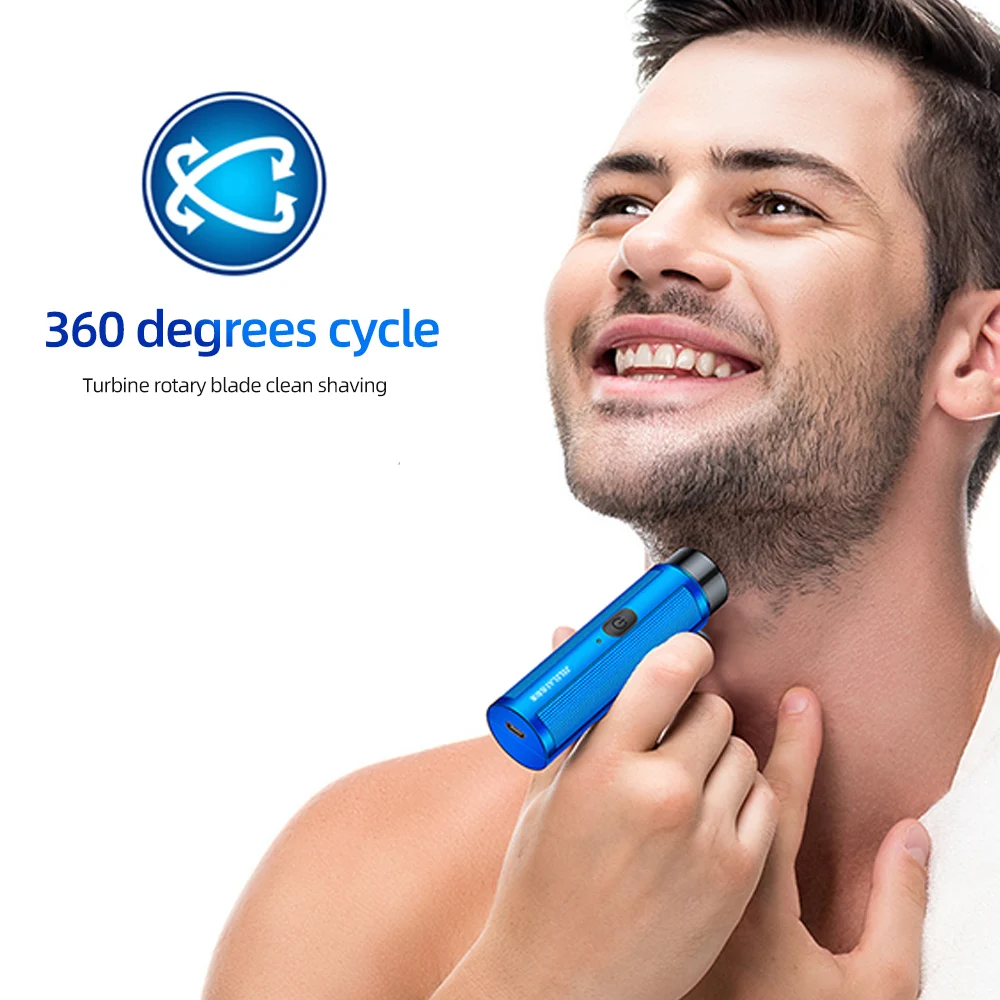Mini Electric Shaver Rechargeable Portable Razor for Men Women USB Charging Shaving Machine Car Travel Grooming Tool view 3