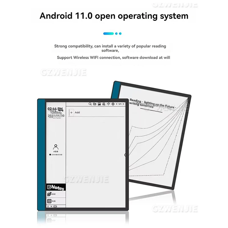 

10.3-inch E-book Reader 4G+64G E-ink 227PPI Screen Ereader With WIFI Transmission 4G+64GB Android 11 EBook Reader