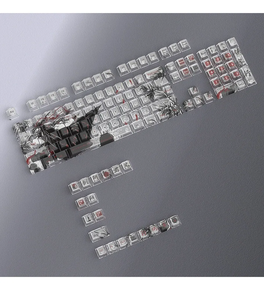 Crystal Knight Line Antique Keycap High Value Sublimation Boys E-sports Game Mechanical Keyboard Keycap