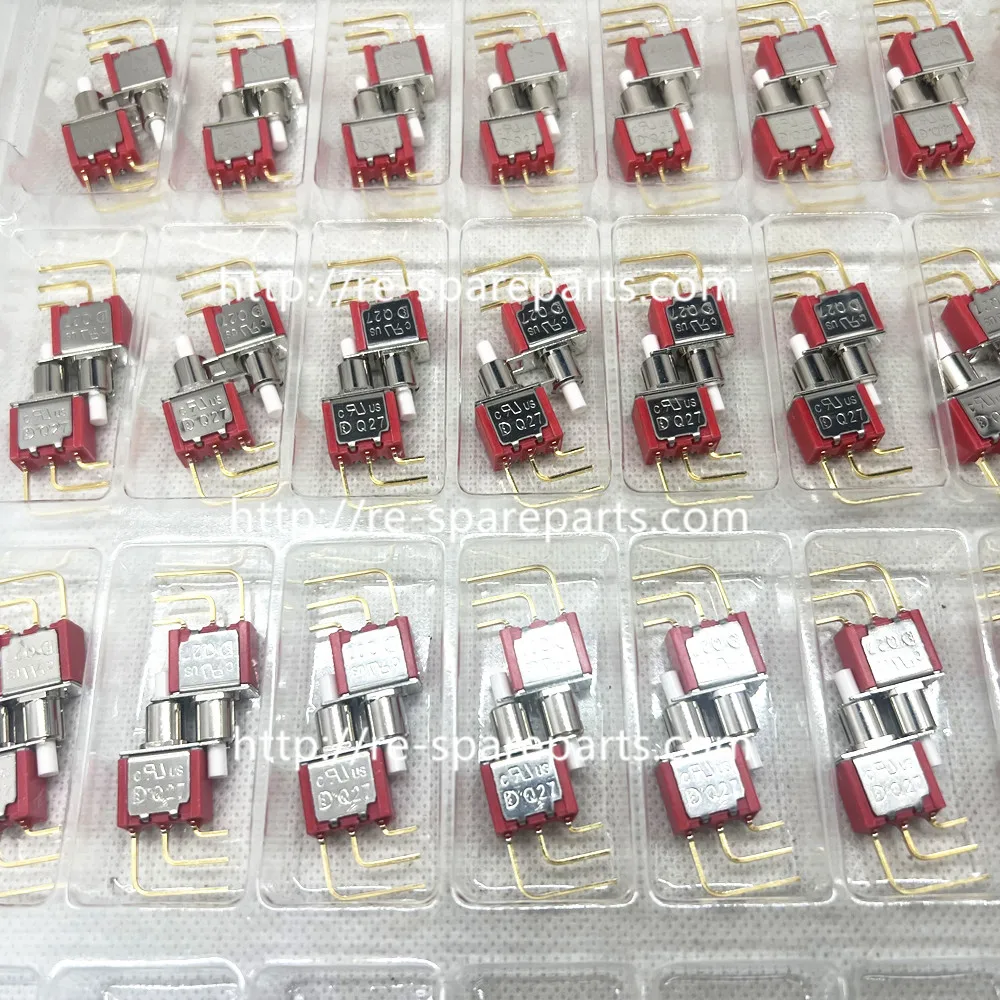 [SA] P8701-A5 single gilded tripod M6.2 small toggle switch Deli Wei reset button normally open normally closed--50pcs/lot