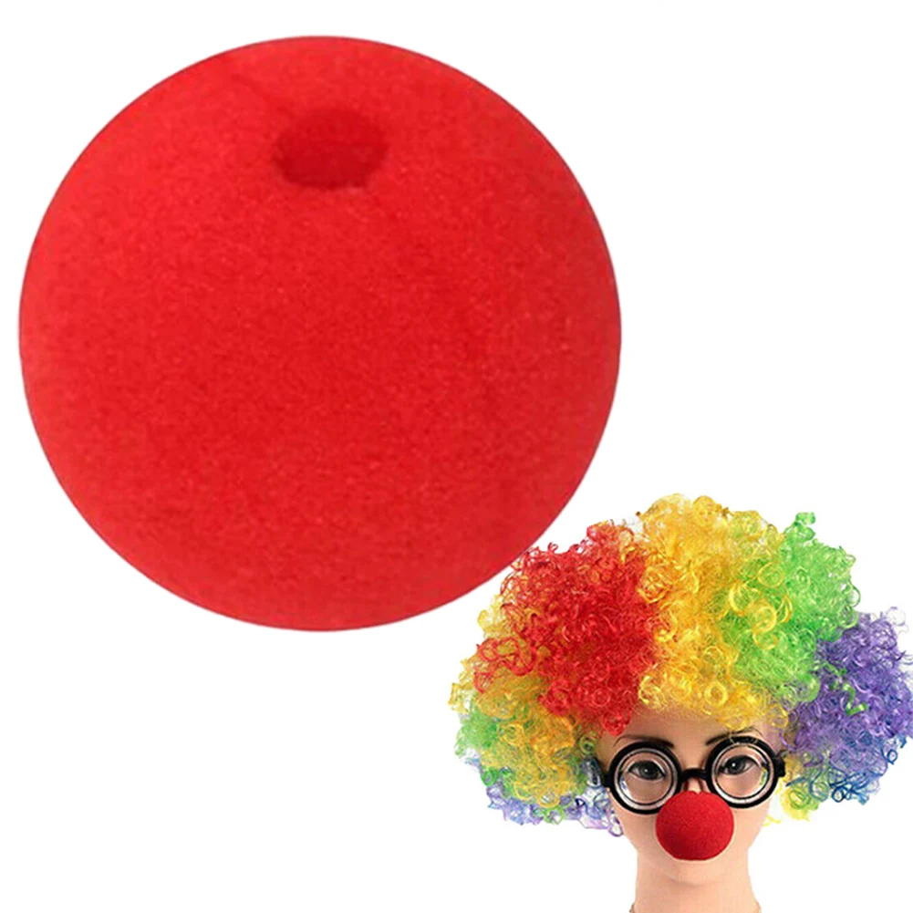 50mm Spons Clown Neus Clown Neus Rode Spons Ballen Rood Zacht voor Rode Neus Dagfeest Grappig Stage Performance Rekwisieten Circusbenodigdheden