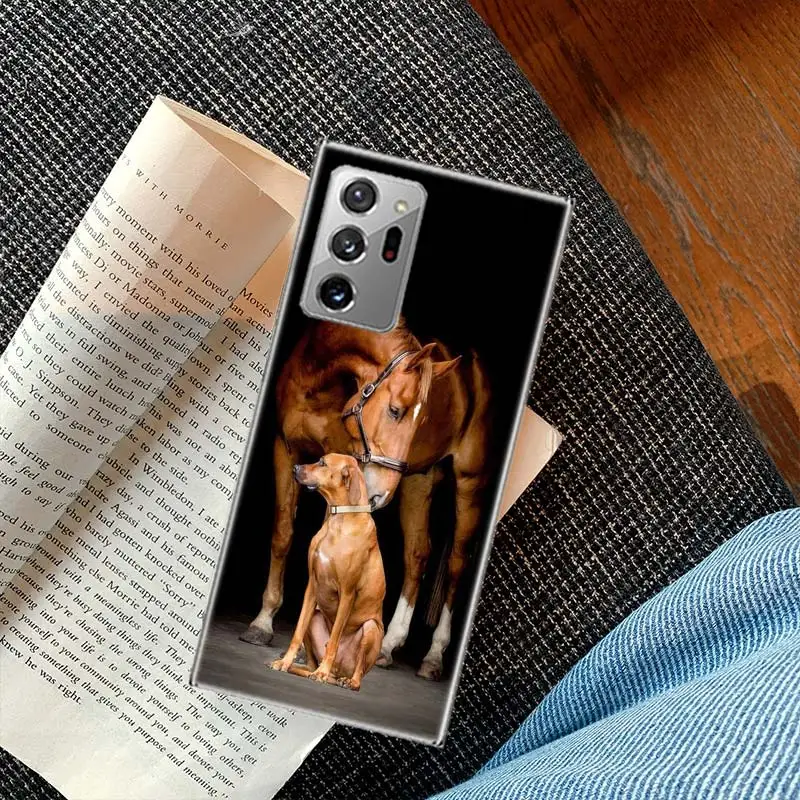 Domineering Cool Horses And Dogs Phone Case For Galaxy Samsung A03 A03S A13 A23 A33 A53 A73 A54 A34 A24 A14 5G A04 A04S A9 A8 A7