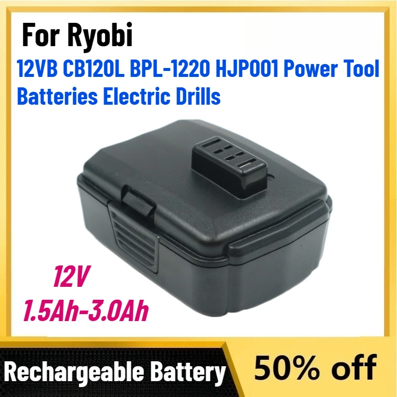 Wholesale New 1.5Ah-3.0Ah 12V Rechargeable Batteries For Ryobi 12VB CB120L BPL-1220 HJP001 Power Tool Batteries Electric Drills