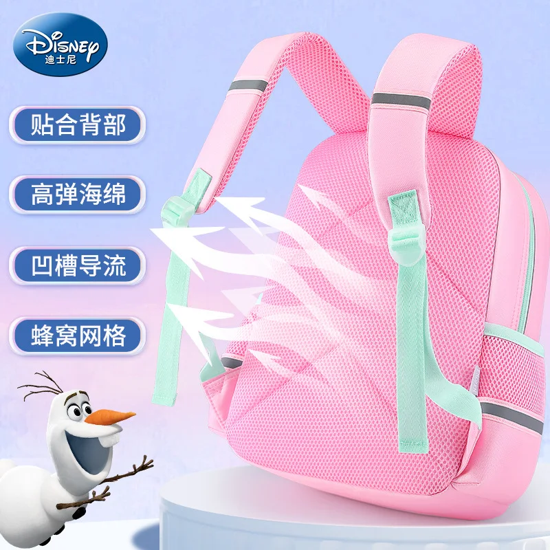 Genuine 35cm Disney Frozen Elsa Anna Backpack Fashion kindergarten School Book Bag Girls Kawaii Travel Backpack Christmas Gifts