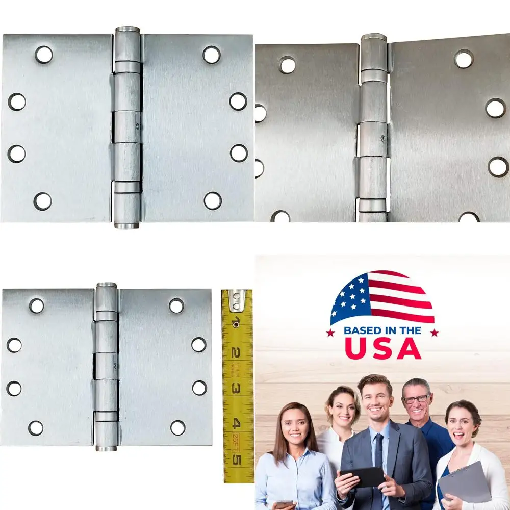 مفصلة رمي واسعة شديدة التحمل، تصفية 180 درجة، تصميم محمل كروي مقاوم للصدأ 4.5 × 6 للمفصلات