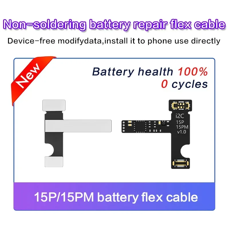 I2C สายเฟล็กซ์สำหรับ iPhone 15 14 13 12 11 PRO MAX I6S I2c BR-13 KC01 KC02S แท็ก KC03บนสายเคเบิล