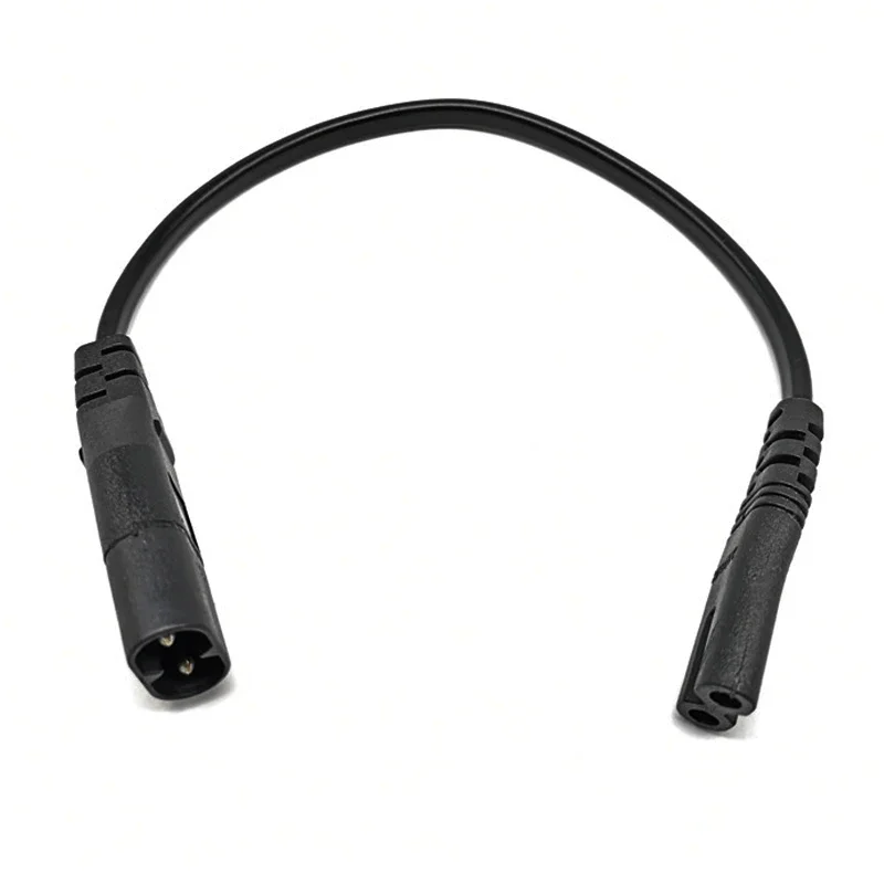 1PC IEC 320 C8 2Pin Male to C7 Female Power Cable IEC 320 C7 to C8 extension cords C8 male to C7 female Cable 0.3M