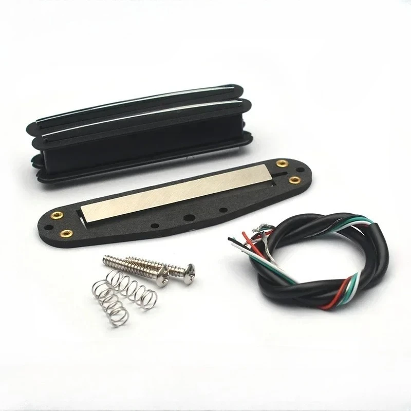 [Pickup DIY Kits] ST Mini Humbucker Pickup Kits- Alnico 5/Plastic Bobbin/ Blade Pole Piece/Fiber Base/4C Cable Pickup