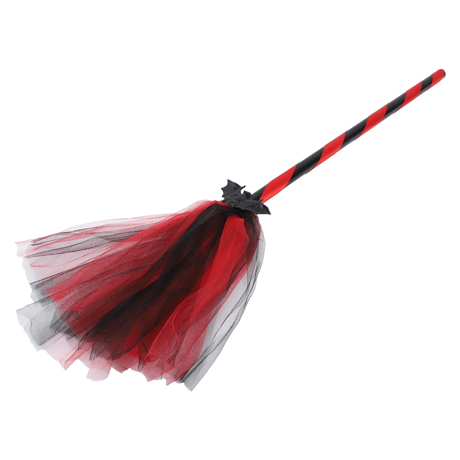 

Имитация летучей мыши, сетчатый декор для метлы, легкий портативный реквизит для вечеринки в честь Хэллоуина, летучая мышь, башня с полосатой ручкой, декор для метлы на Хэллоуин