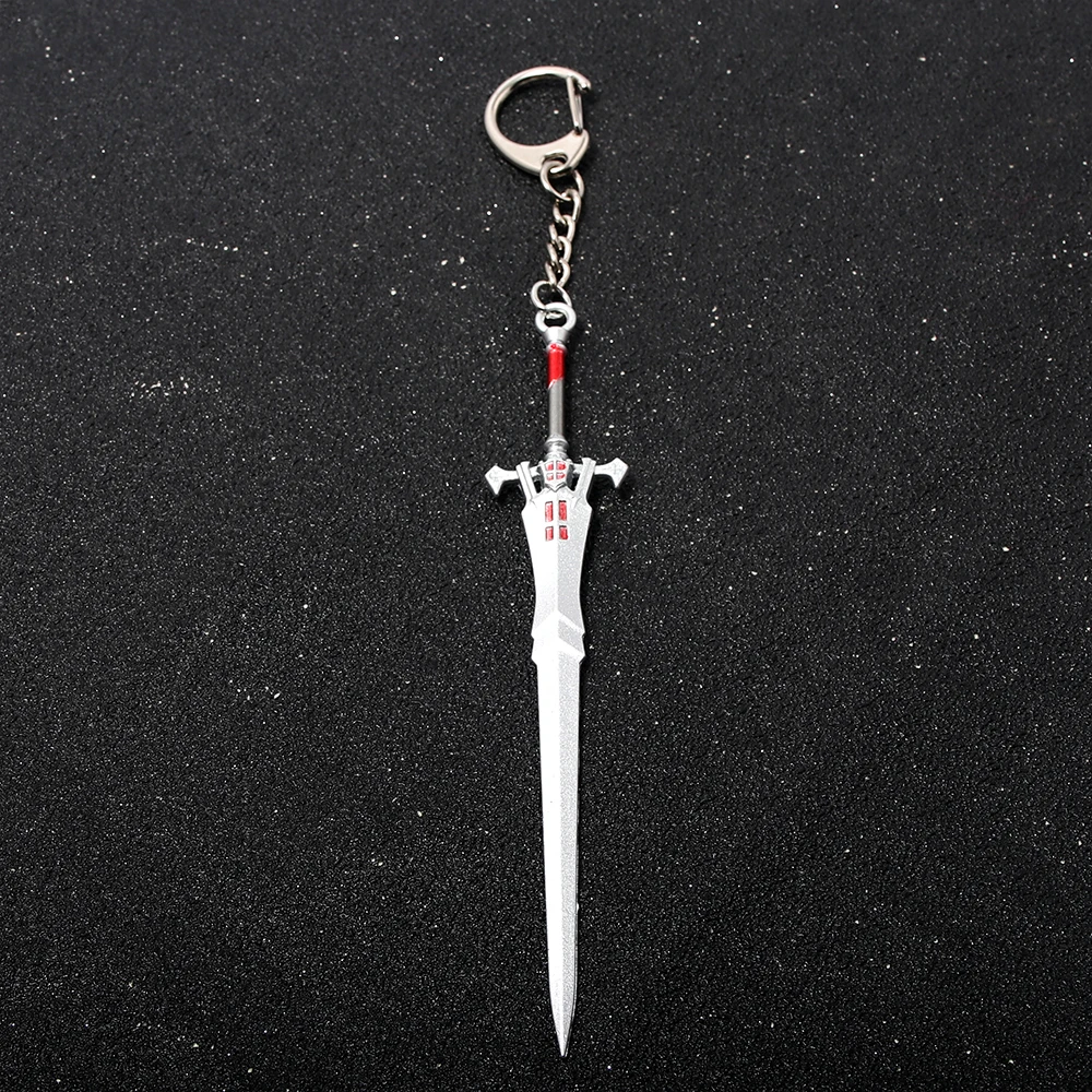 Game Final Fantasy Keychain XVI Clive Rosfield Sword Invictus Sword Peripheral Full Metal Weapon Model Keychain Men Jewelry