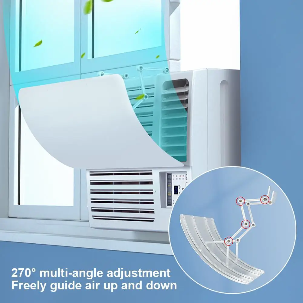 Adjustable AC Baffle Air Conditioner Deflector Home Cooling System Cuttable To Fit Any Unit For Air Conditioning