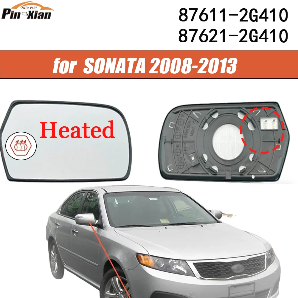 

Car Rearview Mirror Glass heated 876112G410 876212G410 876112G430 876212G440 for Hyundai SONATA 2008 2009 2010 2011 2012 2013