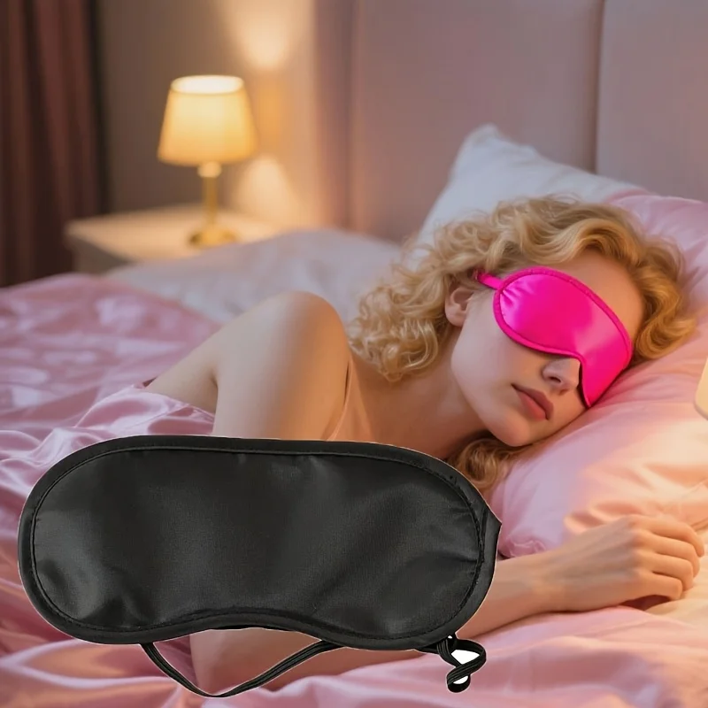 Christmas gift 10pcs Hotel Disposable Eye Mask, Airline Travel Sleep Light Blocking Breathable Solid Color Eye Mask
