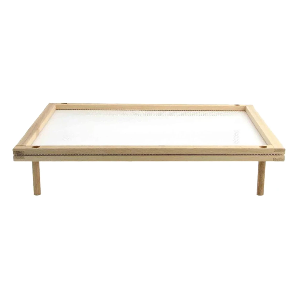 A45I  Pasta Drying Rack, Noodle Dryer for Homemade Noodle,Natural Wood Noodle Drying Rack with 4 Single Base Stick