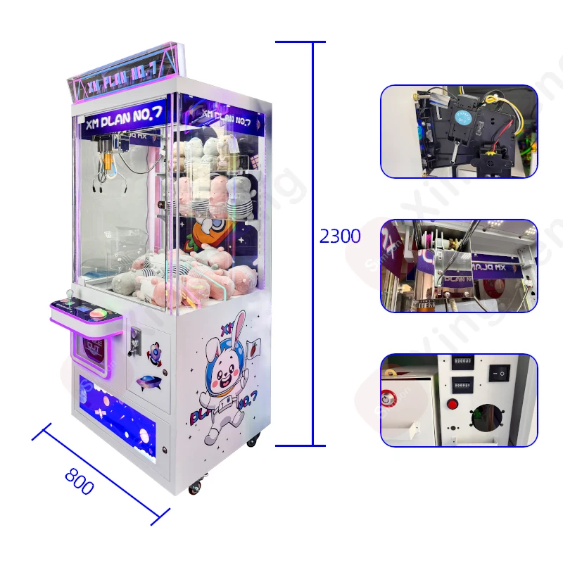 

Large Crane Arcade Claw Game Machine Prizes Vending Machine Toys Gifts Plush Animal Machine Game Center