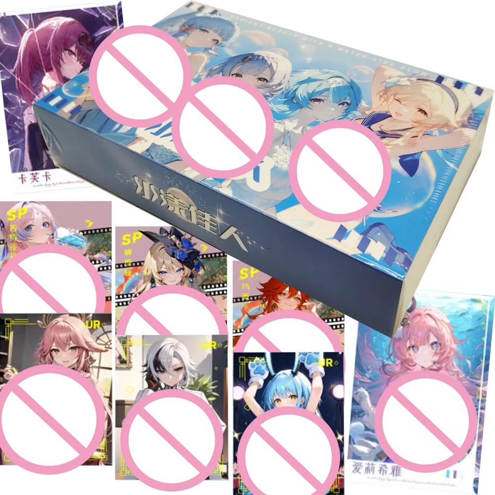 

Anime Game Charm Girls Collection Cards Booster Box Unique Style Elegant and Mature Goddess Character Portrait Cards Kids Gifts