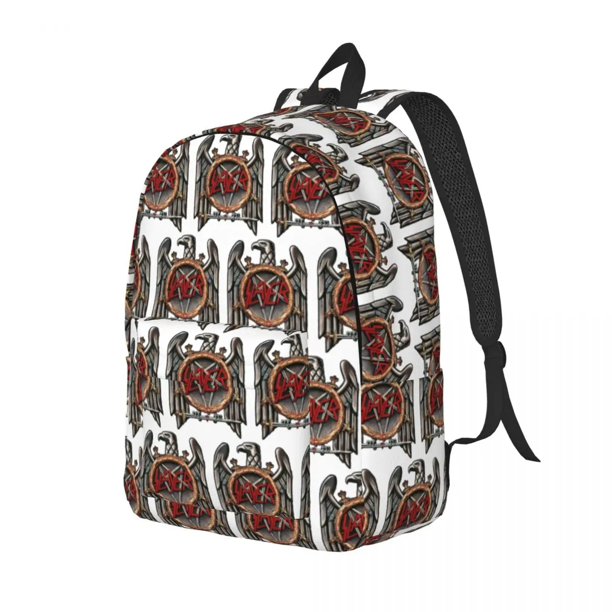 Slayer Heavy Metal Rock Band Student Backpack School Bag Hiking Travel Daypack for Boys Girls Fashion Bookbag Shoulder Bags