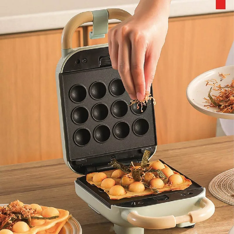 220V Home Breakfast Machine Takoyaki Pancake Sandwichera With Plates Electric Sandwich Maker Timed Waffle Maker Toaster Baking