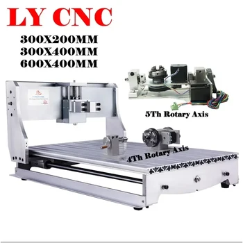 6040Z Rama CNC 4-osiowy 5-osiowy do CNC 6040 3040 3020 Metalowy frez do drewna ze złączami silników krokowych Nema23 do obróbki drewna