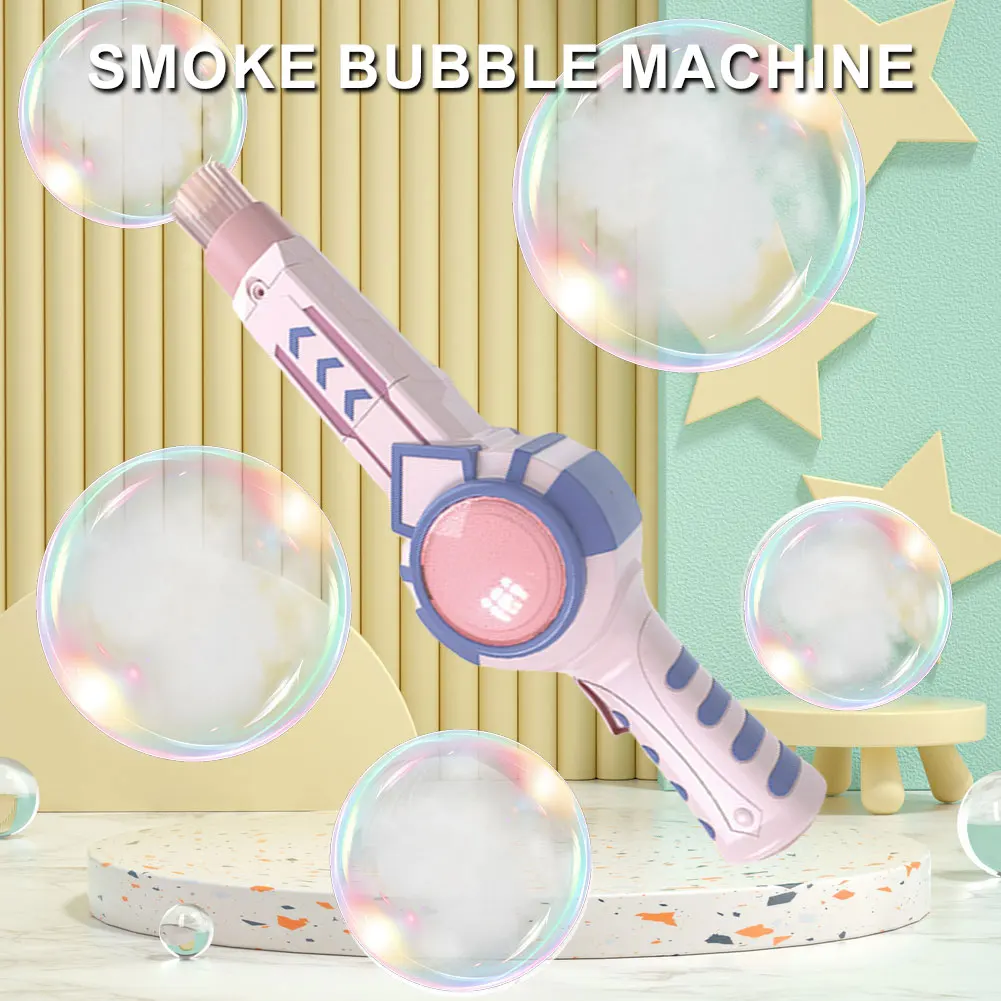آلة فقاعة الدخان المرنة المحمولة صانع الفقاعات السيارات فقاعة منفاخ أو فقاعة المياه للأطفال الصيف في الهواء الطلق حفلة حديقة اللعب #6