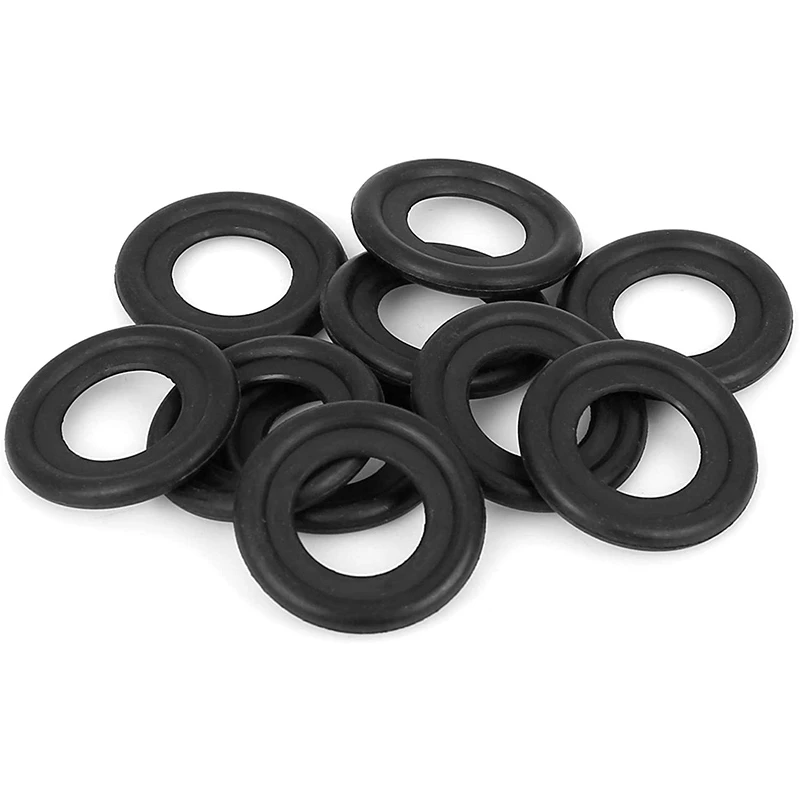 10 Stuks Zwarte Rubber Olie Afvoer Plug Pakkingen Wasmachine Vervanging Voor 12616850 3536966