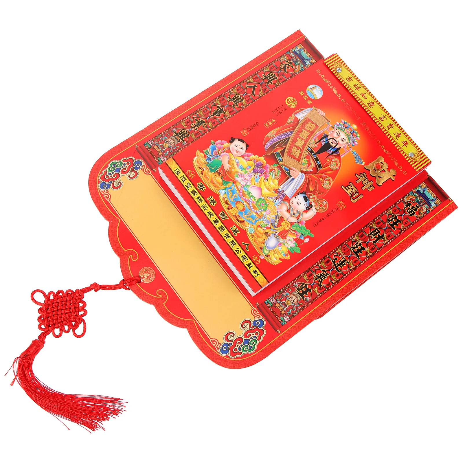 

2024 Wall Lunar Calendar Chinese Traditional Hanging Tearable Pages Red Paper Home Office Large 16 Size for Home