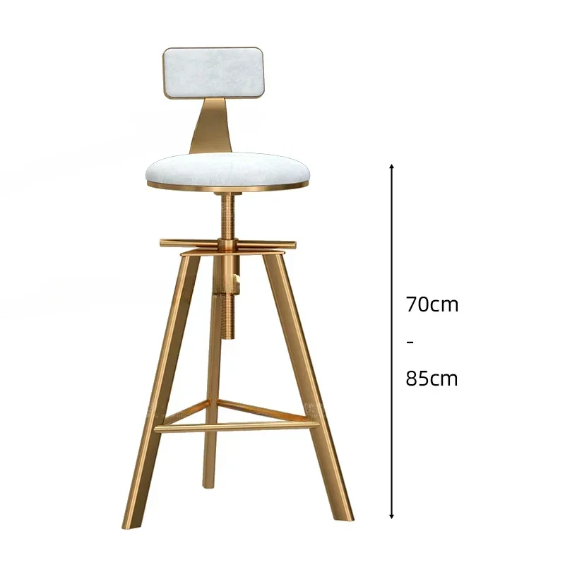 Lightweight Chair Breakfast Tabouret Design Bar Manicure Chairs High Height Designer Chaise Luxury Make Up Cadeira Furniture