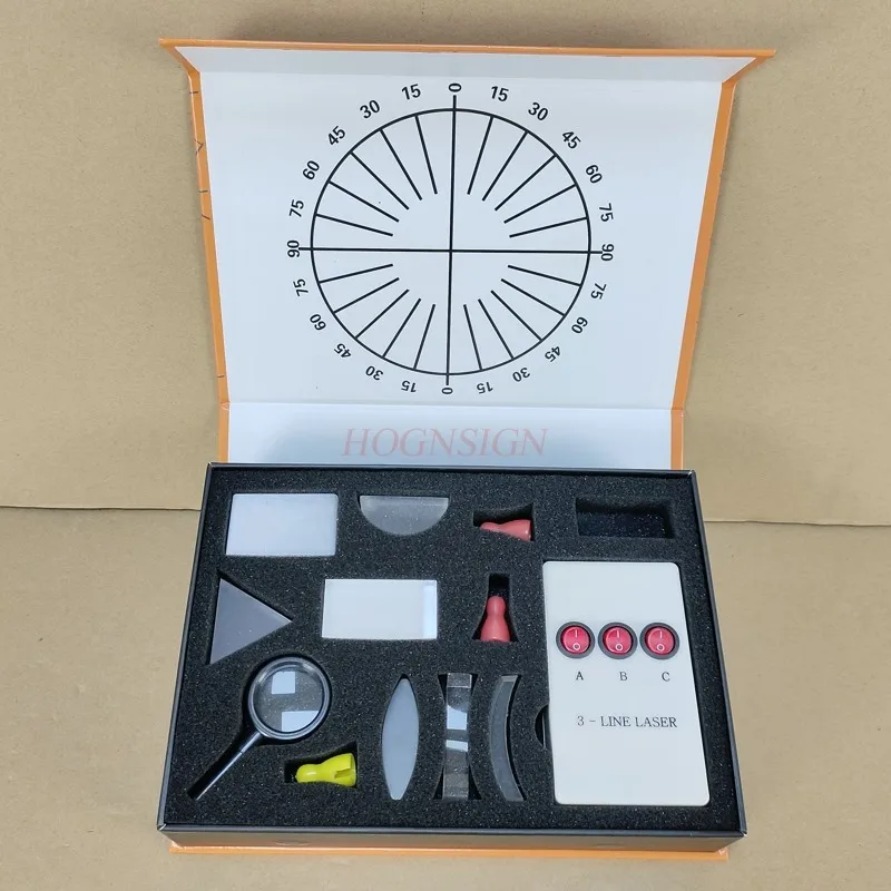 Optical Experiment Box: Refraction Law of Three Line Parallel Light Source Laser Light Optical Experiment