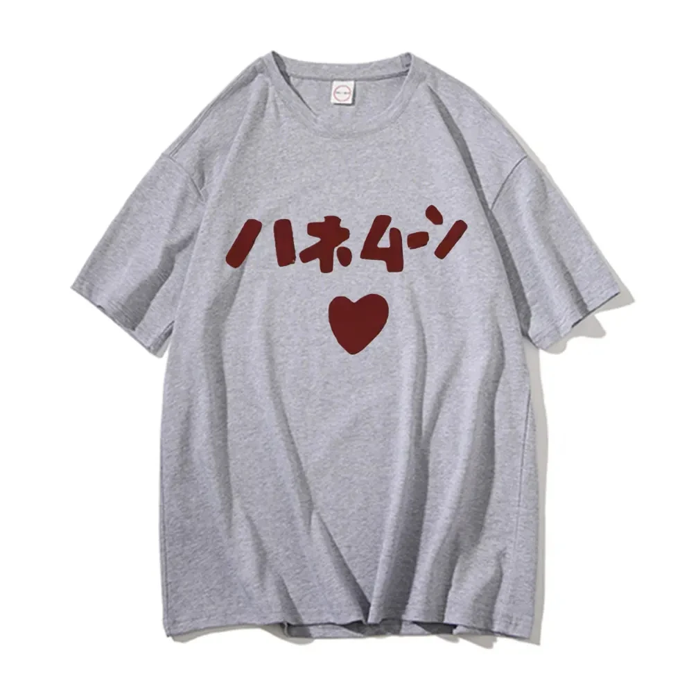 Japanese Manga Loose T Shirt Summer Men Women Tshirt Funny Cute Anime K-ON Hirasawa Yui Akiyama Mio Same Style Print T-shirts