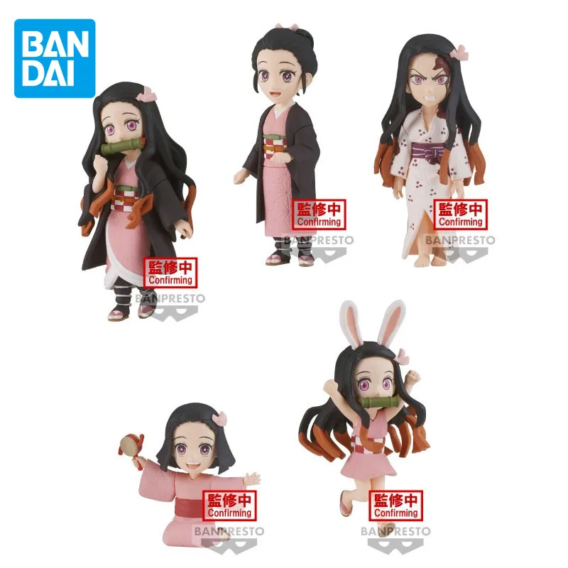 BANDAI Original Demon Slayer Anime Figure WCF Kamado Nezuko Vol 3 Action Figure Toys For Boys Girls Kids Christmas Gift Model