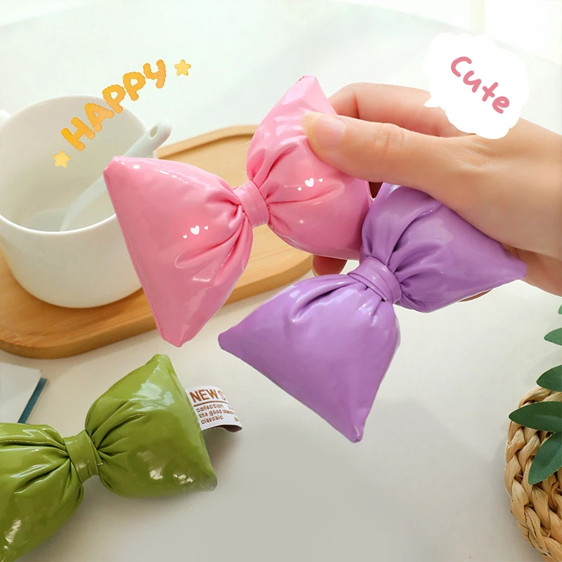 〔CC88〕Girl Heart Cute Candy Color 3D Large Bowknot Diy Children's Hair Ornaments Sweet Accessories