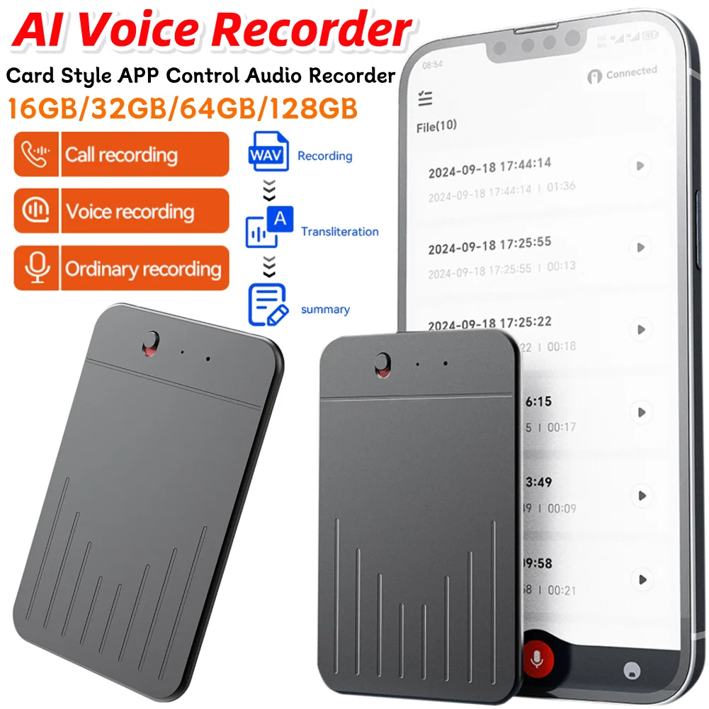 مسجل صوت الذكاء الاصطناعي وتغمي مع جهاز ChatGPT AI لتدوين الملاحظات يدعم أكثر من 80 لغة لمكالمات اجتماعات المحاضرات