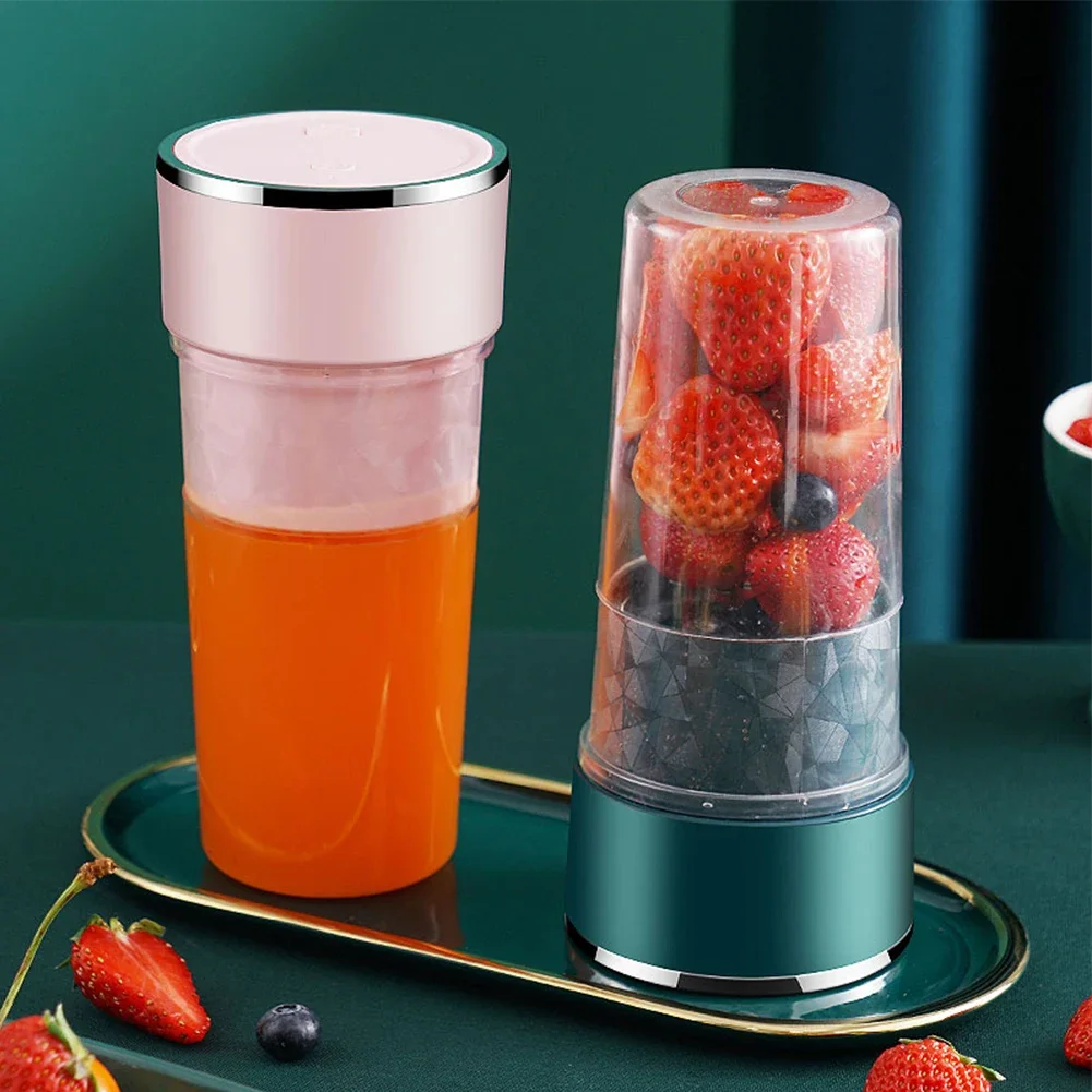 Licuadora de taza exprimidora portátil, mezcladores de frutas USB de 500ml, exprimidores, extractores de frutas, máquina para hacer jugo de batidos de alimentos de cocina