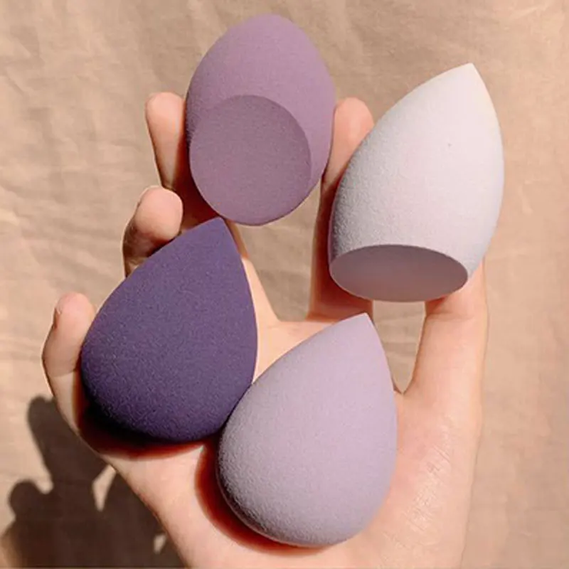 4 pcs/box Makeup Sponge Puff, Foundation & Loose Powder Sponge, Cosmetic Tools, Beauty Accessories, Beauty Blender