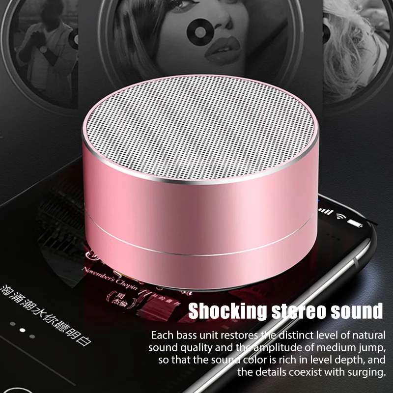 Wireless Bluetooth Mini Portable Speaker Loudspeaker For Broadcasting TF Card USB Outdoor Lawn Sound System