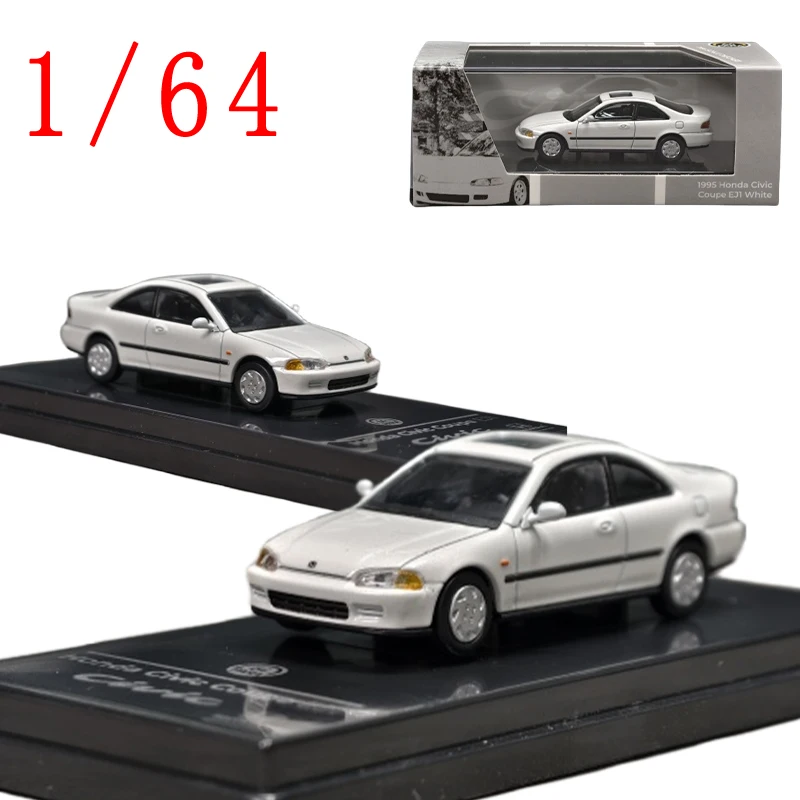 PARA Diecast 1/64 escala HONDA coche en miniatura de aleación HONDA CIVIC Coupe 1955 vehículos de juego juguetes para niños caja Original