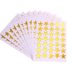 10 Sheets/set Stars Stickers Praise Award Stickers for Students Children Star Love Sticker for Kids Stationery Sticker Labels