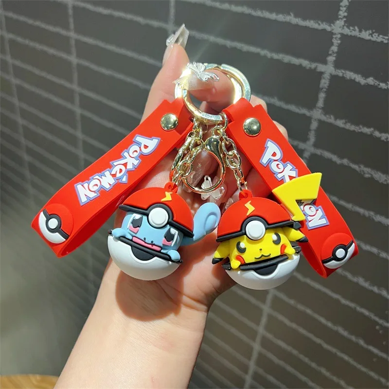 Cute Keychain Batch Pendant Pocket Monster Keyring Cute Pikachu Doll Bag Car Pendant Birthday Children's Gift Toy Cute Keychain