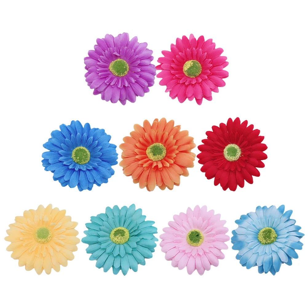 

8 Colors Cloth Flower Hair Clips Lightweight Durable Women Accessories Wedding Photo Decorative Flower Pin Clothes